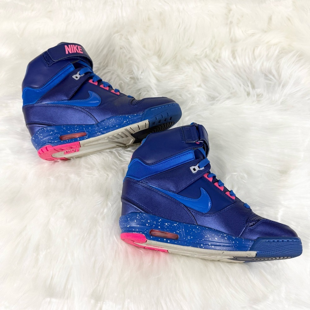 Nike Air Revolution Sky High High-Top Sneakers with Hidden Wedge Heel - Picture 3 of 8
